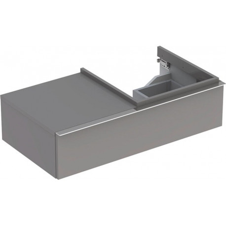 Meuble bas Lavabo iCon 890x240x477mm Ko Platin brillant