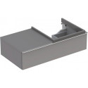 Meuble bas Lavabo iCon 890x240x477mm Ko Platin brillant