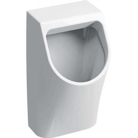 Urinoir Geberit Renova Plan, alimentation encastrée, sortie encastrée: T:30cm, Sortie:Encastrée, Arrivée d'eau:Encastrée , Blanc