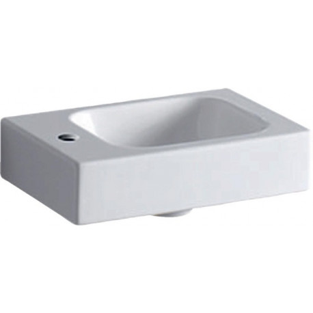 Lave-mains iCon 380x280mm avec trou pour robinet gauche blanc KT