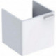 Meuble bas Lavabo RENOVA PLAN 485x463x410mm Ko blanc Front blanc brillant