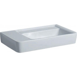 Lavabo GE Renova Plan 750x480mm avec étagère gauche. sans trou du robinet.