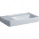 Lavabo GE Renova Plan 750x480mm avec étagère gauche sans Trou du robinet Tect
