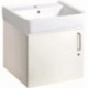 Set lavabo enfant / école avec meuble bas WT verrouillable blanc
