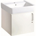 Set lavabo enfant / école avec meuble bas WT verrouillable blanc