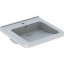 Lavabo Geberit RENOVA COMFORT SQUARE 550x525mmavec trop plein blanc KT