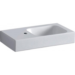 Lavabo Geberit iCon 530x310mm blanc Espace de stockage gauche