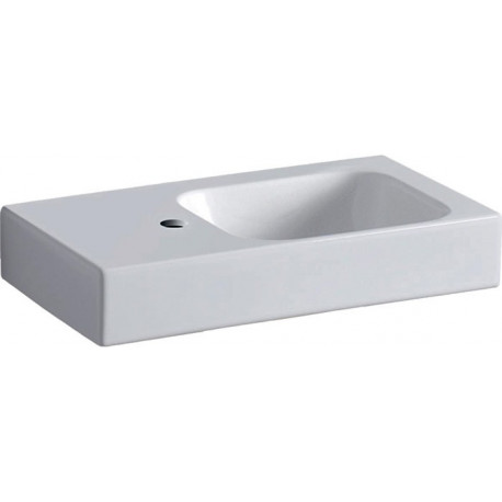 Lavabo Geberit iCon 530x310mm blanc Espace de stockage gauche
