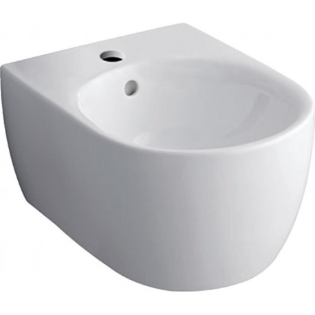 Bidet suspendu Geberit iCon caréné, T:54cm, Blanc
