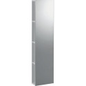 Etagère Geberit iConavec miroir: Largeur 28cm, Hauteur 120cm, Profondeur 14cm, Blanc / Laqué ultra-brillant