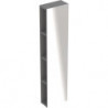 Etagère Geberit iConavec miroir: Largeur 28cm, Hauteur 120cm, Profondeur 14cm, Platine / Laqué ultra-brillant