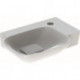 Lave-mains MYDAY 400x280mm avec trou pour robinet droite blanc KT