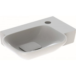 Lave-mains MYDAY 400x280mm avec trou pour robinet droite blanc KT