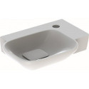 Lave-mains MYDAY 400x280mm avec trou pour robinet droite blanc KT