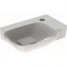 Lave-mains MYDAY 400x280mm avec trou pour robinet droite blanc KT
