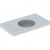 Lavabo Geberit PRECIOSA II 900x500mm sans trou de robinetterie sans trop plein blanc KT