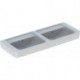 Lavabo double RENOVA PLAN 1300x480mm blanc