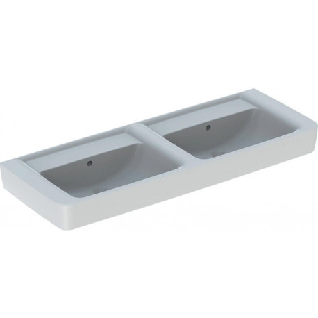 Lavabo double RENOVA PLAN 1300x480mm blanc
