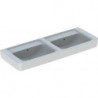 Lavabo double RENOVA PLAN 1300x480mm blanc