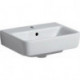 Lave-mains Geberit Renova Compact, Blanc, 45x17x34cm, trou de robinetterie au centre