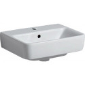 Lave-mains Geberit Renova Compact, Blanc, 45x17x34cm, trou de robinetterie au centre