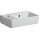 Lave-mains Geberit Renova Compact, Blanc, 40x15x25cm, trou de robinetterie à gauche, sans plage de dépose