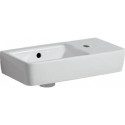 Lave-mains Geberit Renova Compact, Blanc, 50x15x25cm, trou de robinetterie à droite, sans plage de dépose
