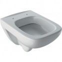 Cuvette WC suspendu Geberit Renova Compact Square, 48.5cm, Blanc