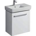 Meuble bas RENOVA COMPACT 590x604x337mm m HTH R Ko blanc mat Fr blanc brillant