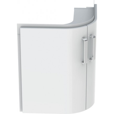 Angle HWB-meuble bas RENOVA COMPACT 482x605x482mm Ko blanc mat Fr blanc brillant