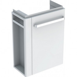 Meuble bas RENOVA COMPACT 590x604x337mm m HTH L Ko blanc mat Fr blanc brillant