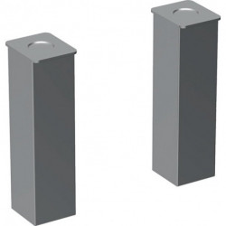 Jeu de pieds Geberit (2 pc.): Hauteur 15–16.5cm, chroméé