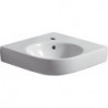 Lavabo d'angle RENOVA COMPACT pied longueur 500 mm blanc GEBERIT