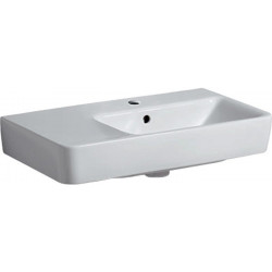 Lavabo Geberit RENOVA COMPACT 650x370mavec étagèregauche blanc KT