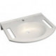 Lavabo Geberit PRIVO 600x550mmavec découpe we
