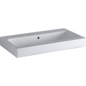 Lavabo Geberit iCon, 75x48.5cm, sans troude robinetterie, Blanc