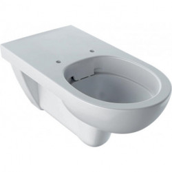 Cuvette WC suspendu Geberit Renova Comfort, rallongée, Rimfree, 70cm, Blanc