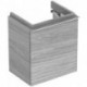 Meuble bas Geberit iCon pour lave-mains,avec une porte: Largeur 37cm, Hauteur 42cm, Profondeur 28cm, Chêne naturel / Mélamine structuré bois