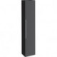 Colonne haute Geberit iConavec une porte: Largeur 36cm, Hauteur 180cm, Profondeur 31.7cm, Gris velouté / Laqué mat