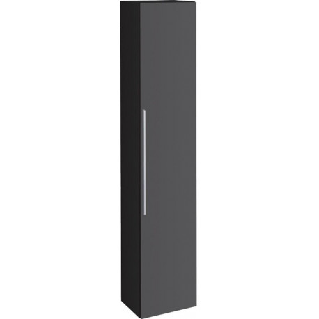 Colonne haute Geberit iConavec une porte: Largeur 36cm, Hauteur 180cm, Profondeur 31.7cm, Gris velouté / Laqué mat