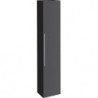 Colonne haute Geberit iConavec une porte: Largeur 36cm, Hauteur 180cm, Profondeur 31.7cm, Gris velouté / Laqué mat