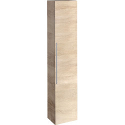 Colonne haute Geberit iConavec une porte: Largeur 36cm, Hauteur 180cm, Profondeur 31.7cm, Chêne naturel / Mélamine structuré bois