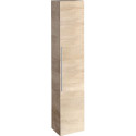 Colonne haute Geberit iConavec une porte: Largeur 36cm, Hauteur 180cm, Profondeur 31.7cm, Chêne naturel / Mélamine structuré bois