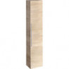 Colonne haute Geberit iConavec une porte: Largeur 36cm, Hauteur 180cm, Profondeur 31.7cm, Chêne naturel / Mélamine structuré bois