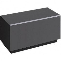 Meuble latéral bas Geberit iConavec un tiroir, au sol: Largeur 89cm, Hauteur 47.2cm, Profondeur 47.7cm, Gris velouté / Laqué mat