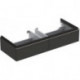 Meuble bas pour lavabo Geberit iConavec une largeur à partir de 120 cm,avec deux tiroirs: Largeur 119cm, Hauteur 24cm, Profondeur 47.7cm, Gris velouté / Laqué mat