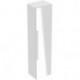 Colonne haute Geberit iConavec une porte et miroir extérieur: Largeur 36cm, Hauteur 150cm, Profondeur 31.7cm, Blanc / Laqué mat