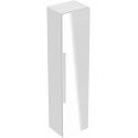 Colonne haute Geberit iConavec une porte et miroir extérieur: Largeur 36cm, Hauteur 150cm, Profondeur 31.7cm, Blanc / Laqué mat