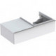 Meuble bas Lavabo iCon 890x240x477mm Korpus/Front Alpin matt