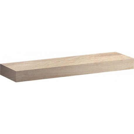 Etagère murale Geberit iCon: Largeur 60cm, Hauteur 5cm, Profondeur 16.5cm, Chêne naturel / Mélamine structuré bois